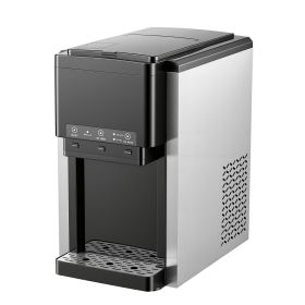 Water Dispenser with Ice Maker, 3-in-1 Countertop Water Dispenser, 35 LBS/24H, 12 Cubes/7 Min Fast Ice Making with 4 LBS Storage
