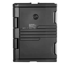 Insulated Food Pan Carrier, 95 Qt Non-Electrical Food Warmer, with Wheel & 304 Stainless Steel Latch, LLDPE Stackable Hot Box