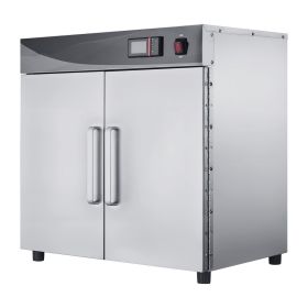 Electric Hot Box Food Warmer, 4-Tier Commercial Warming Cabinet with Water Tray, Double-Door and Adjustable Shelves